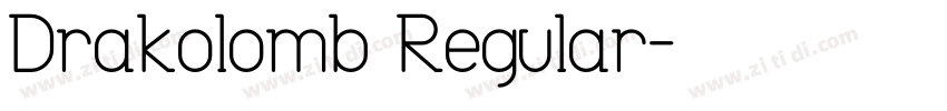 Drakolomb Regular字体转换